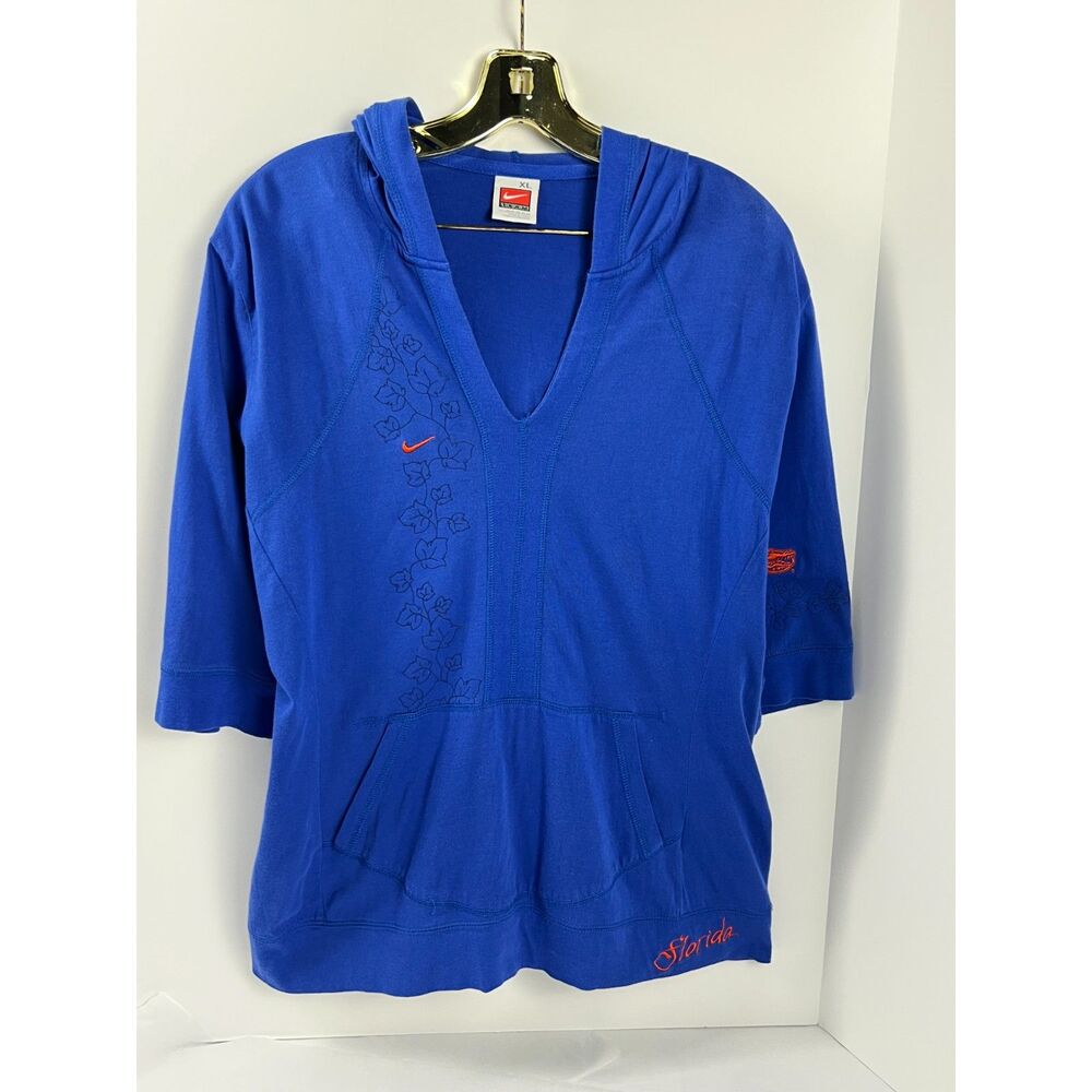 VTG  2006 Nike Florida Gators Womens XL Jersey Knit Hoodie Embroidered Y2K EUC